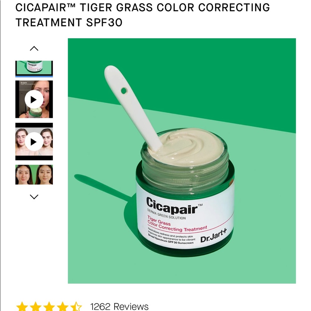 Dr. Jart color correcting cream treatment
